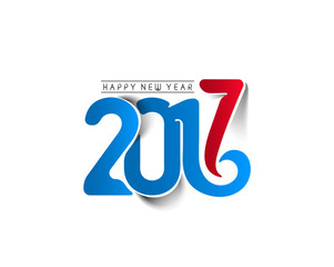 Happy new year 2017 Holiday Vector