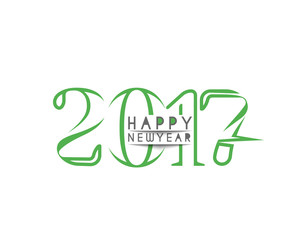 Happy new year 2017 Holiday Vector