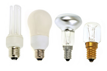 Ampoules &eacute;lectriques de diff&eacute;rents mod&egrave;les