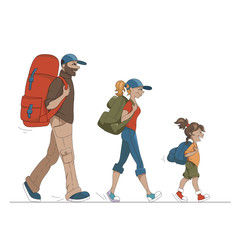 Colorful Cartoon Family