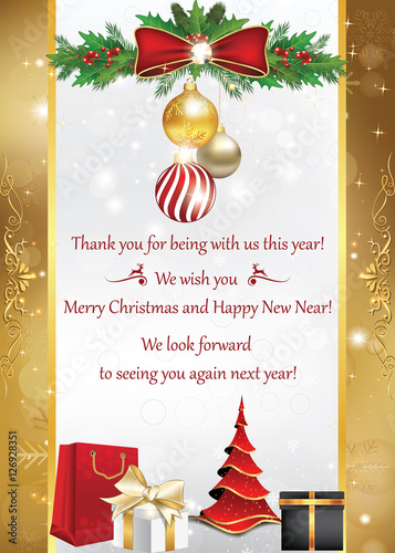 happy new year business cards
