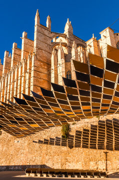 Sonnenschutz der Kathedrale von Palma de Mallorca
