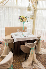 wedding luxury party place. restaurant interior