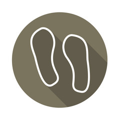 Long Shadow Fußbadruck