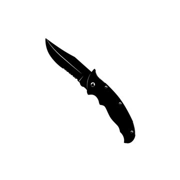 jackknife icon. black and white vector illustration