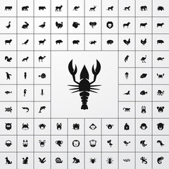 lobster icon illustration