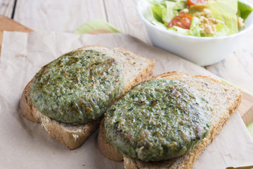 Burger of spinach