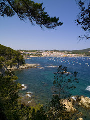 Obraz premium Costa Brava Girona zona del pueblo de calella de Palafrugell