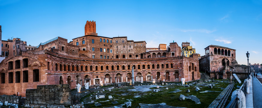 Trajans Market (Mercati Di Traiano) In Rome, Italy