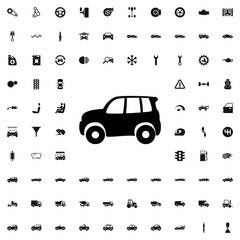 Naklejka premium SUV car icon illustration