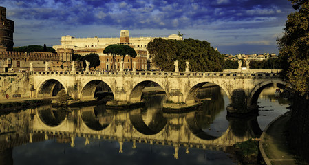 Fototapeta na wymiar Tiber in Rome