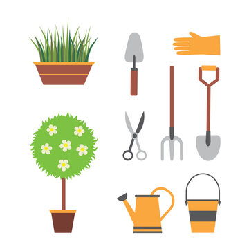 garden set with tools