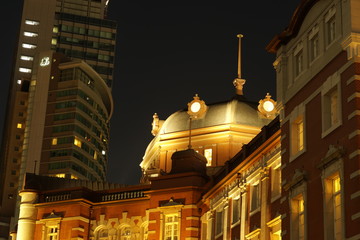 Fototapeta na wymiar 冬の東京駅