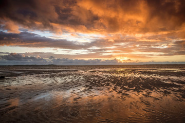 Sonnenuntergang an der Nordsee