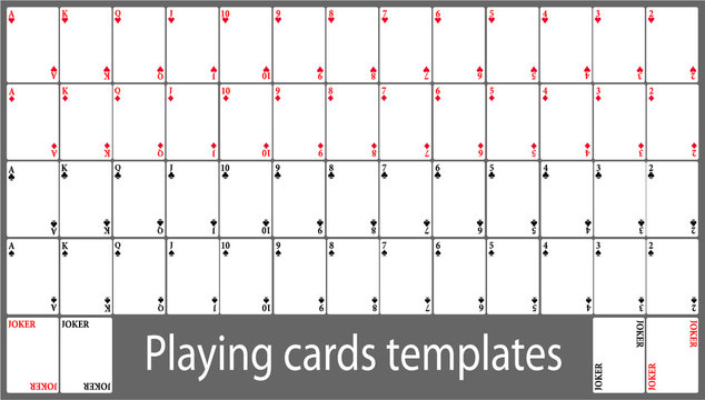 Blank Playing Cards Stock Photo - Download Image Now - Playing