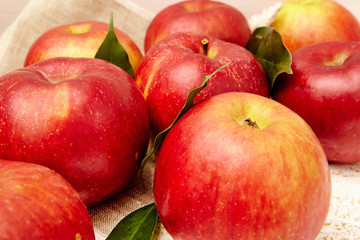 Fresh red apples