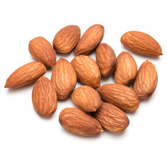 almond nuts isolated on white background close up