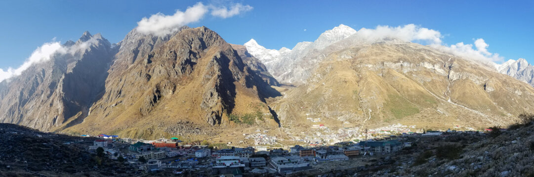 Badrinath 3 to 1 Shadow Lightened Panoramic picture