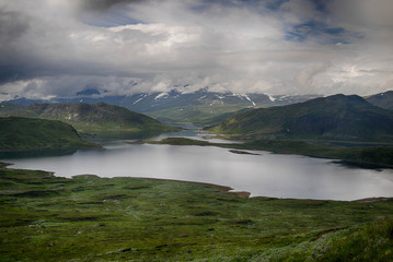 Mountain nature landscape in Morway summer