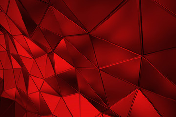 Fototapeta na wymiar Abstract Red Mesh polygon texture background ,3d rendering 