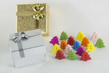 Merry Christmas and Happy New Year,white background.