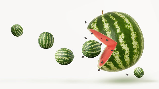 Funny Pacman Watermelon