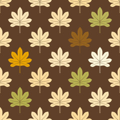 seamless vector background with leafs for your design
