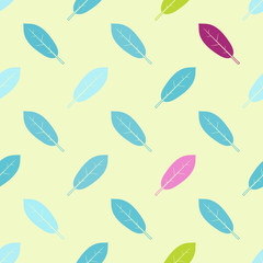 seamless vector background with leafs for your design