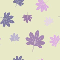 seamless vector background with leafs for your design