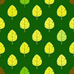 Obraz premium seamless vector background with leafs for your design