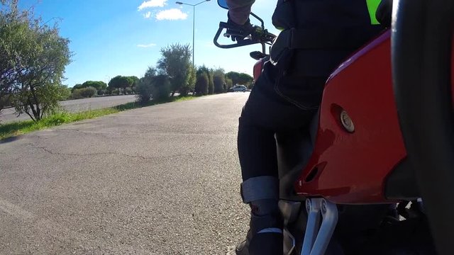 Moto exercices plateau permis A2