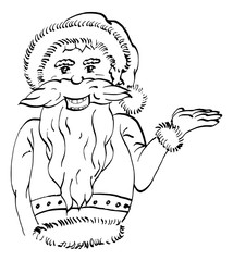 kerstman tekening