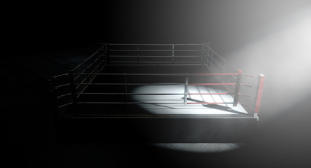 Boxing Ring Corner Lit