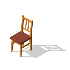 Chair.Isolated on white. 3d Vector illustration.Isometric style.
