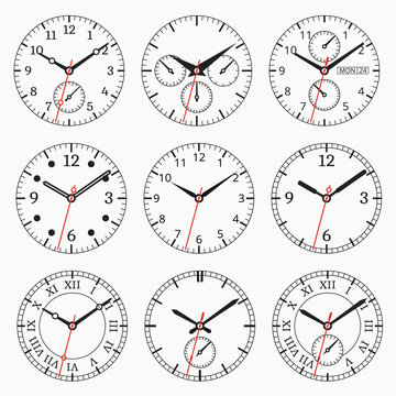 Clock watch collection
