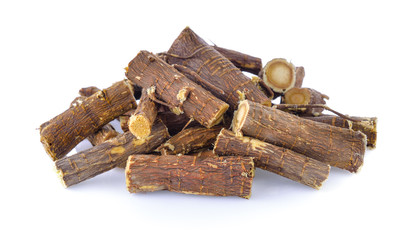 liquorice on white background