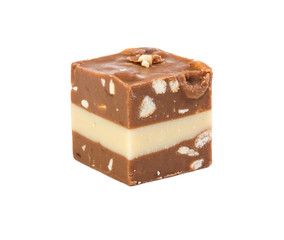 Candy with soft nougat and almonds