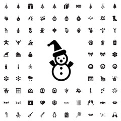 snowman icon illustration