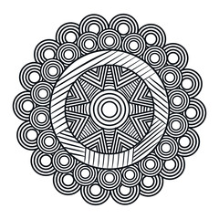 Fototapeta premium mandala art isolated icon vector illustration design