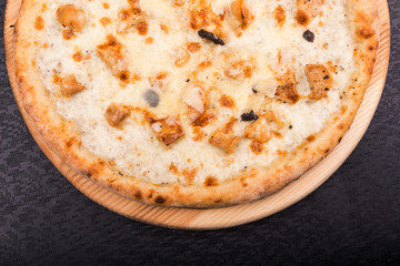 hot pizza with truffles