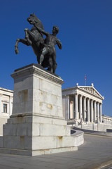 Fototapeta premium Wien - Parlamentsgebäude, Österreich