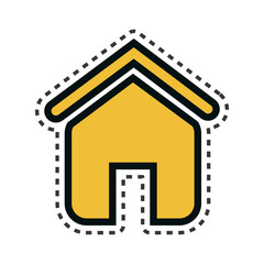 home house isolated icon vector illustration design