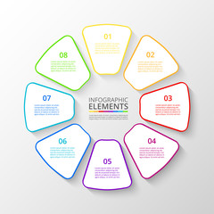 Vector business template for presentation.