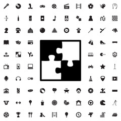 puzzle icon illustration
