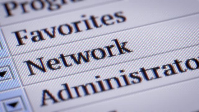 Network. looping. My own design of program menu.