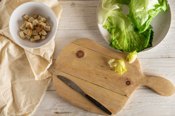 Prepare Caesar salad