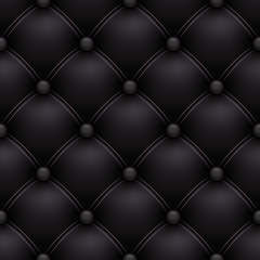 Vector seamless pattern with black upholstery