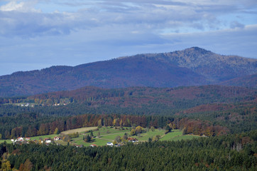 Fototapeta na wymiar Blick zum Rachel, Nationalpark Bayerischer Wald