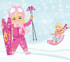 fun in the winter day