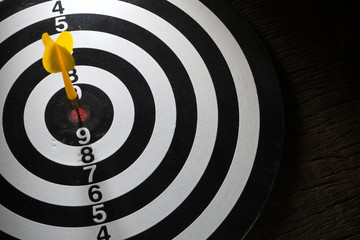 target dart board and arrow, concept of successful business.